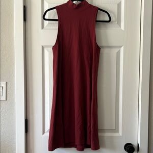 Lululemon Mock Neck Dress in Burgundy